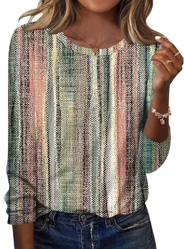 Women's Plus Size Tee Shirts Loose Casual Long Sleeve Tunic Tops