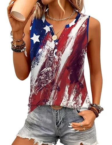 Plus Size Tank Tops for Women Summer Blouses Sleeveless T-Shirts