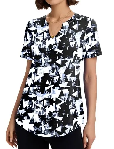 Workout Tops for Women Basic Tee Tops Short Sleeve Athletic Running Shirts